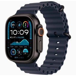 Apple Watch Ultra 2 GPS + Cellular, 49 мм Ocean Band (черный/темно-синий)