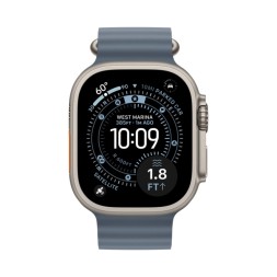 Apple Watch Ultra 3, 49 mm, Ocean Band (бежевый/синий)