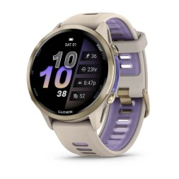 Garmin ForeRunner 970, 47mm (Soft Gold Titanium/French Grey)