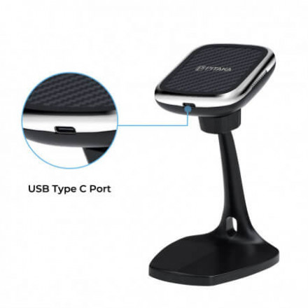 Беспроводное настольное зарядное устройство Pitaka MagEZ Mount Qi Desktop