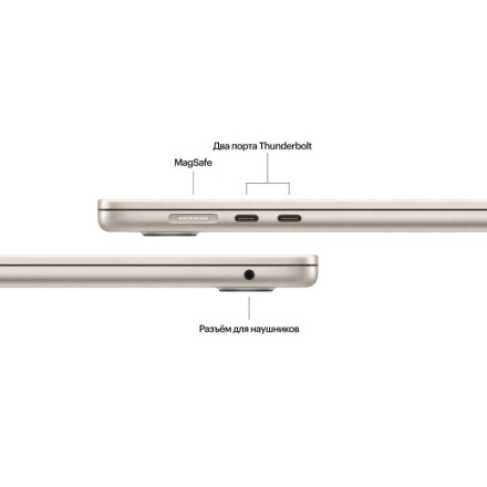 Ноутбук Apple MacBook Air 15" M3 8c CPU, 10c GPU 16/512GB Starlight (2024)
