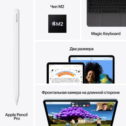 Планшет Apple iPad Air 11" 512Gb (2024) Wi-Fi серый космос